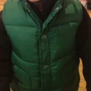 Old Navy - Boys Green Puffer Vest